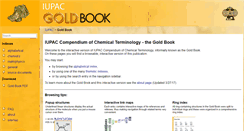 Desktop Screenshot of goldbook.iupac.org