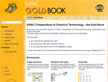 Tablet Screenshot of goldbook.iupac.org