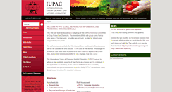 Desktop Screenshot of agrochemicals.iupac.org